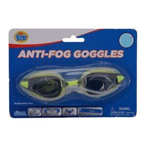 Kids' Stuff Anti-Fog Swimming Goggles - Adjustable Nose Bridge, PVC Eye Cups, Po